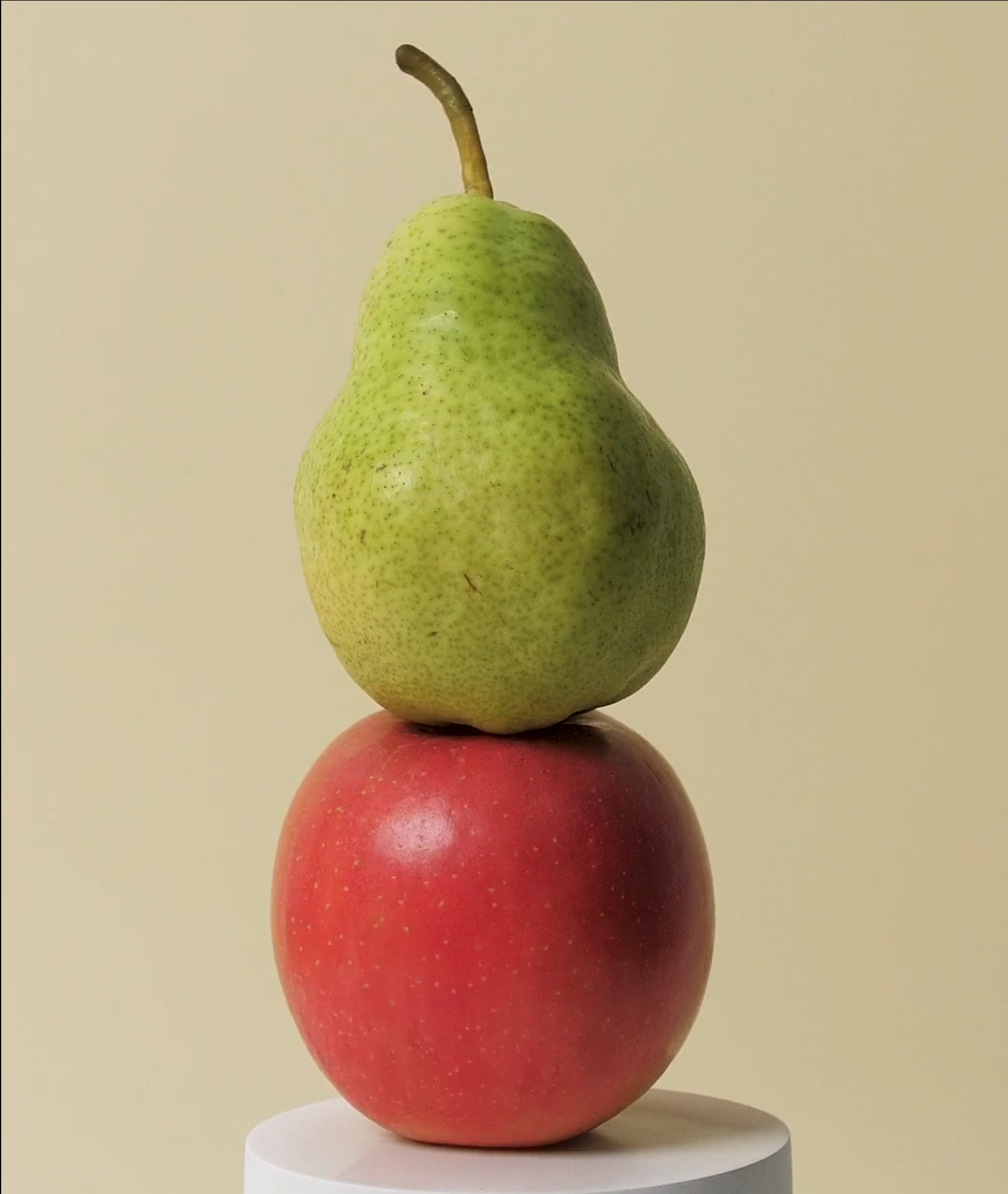 pear on apple staging for celcius commercial